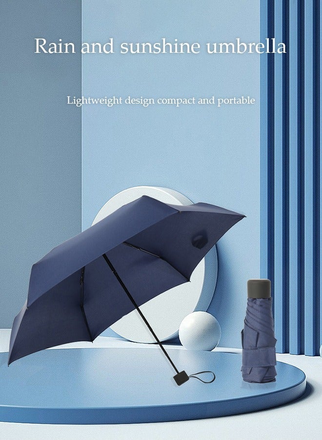 Ultra Light Anti-UV Mini Umbrella,Dual Use Of Rain And Sunny Folding Umbrella,Windproof And Sunscreen Pocket Umbrella Fits Girls Or Ladies - Image 4